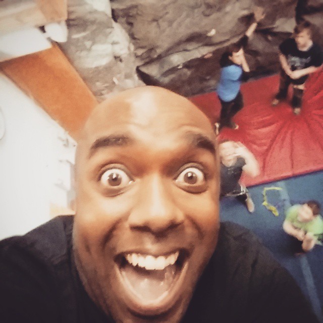 Rock climbing selfie!  Roclelfie! #selfiegram
